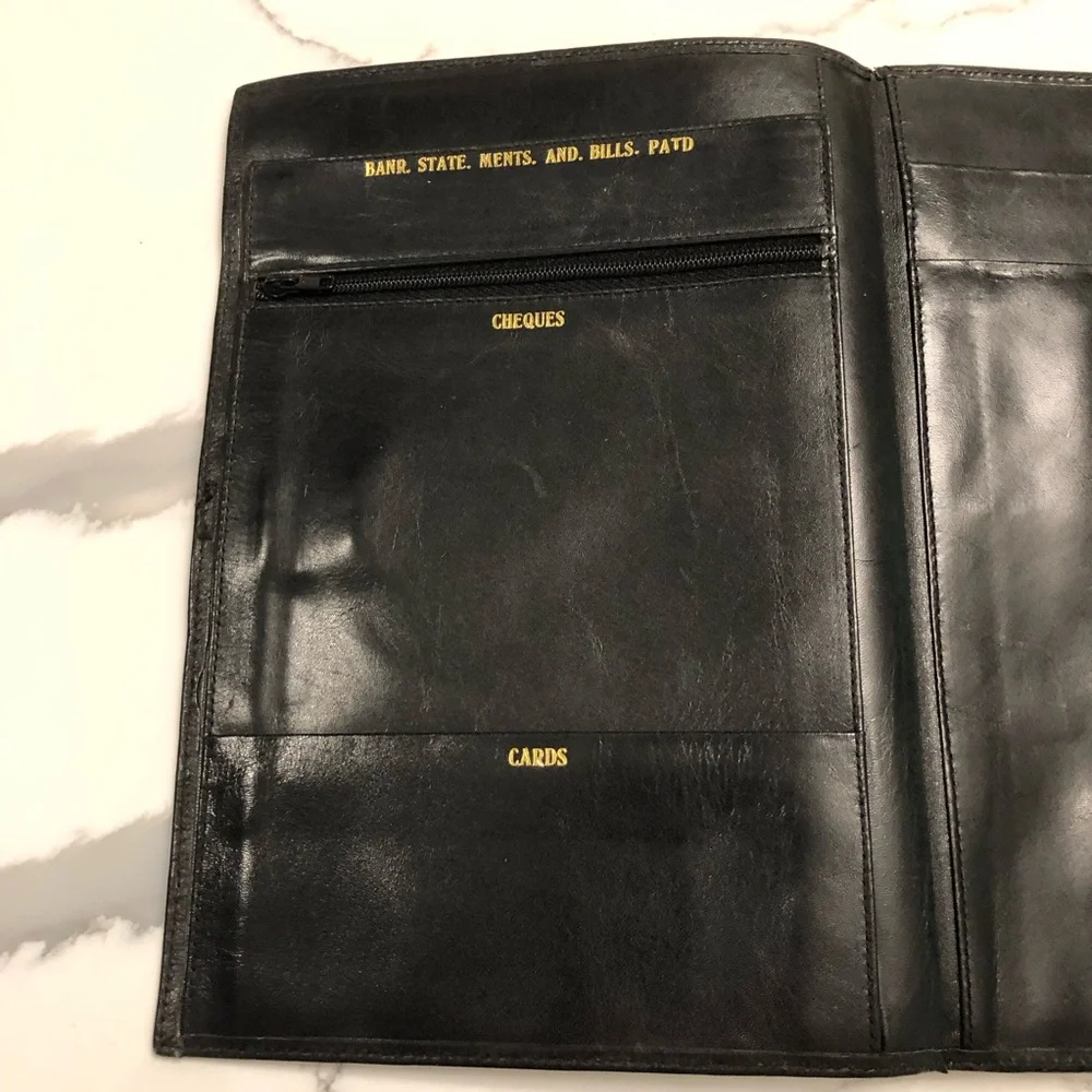 Vintage Noblesse Leather Travel Document Case Made in Spain